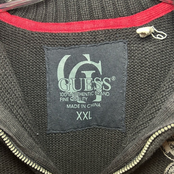 Vintage Guess gothic crest knit turtleneck - Picture 3 of 9